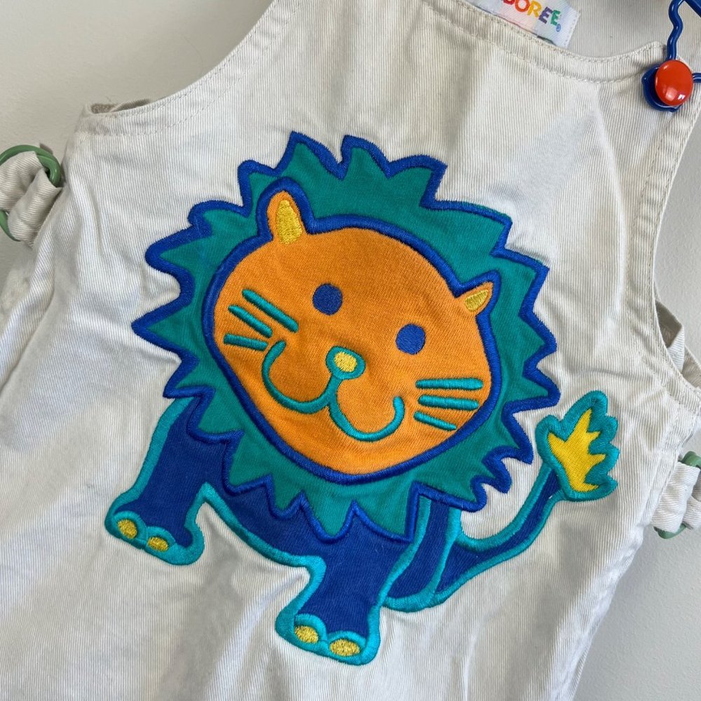 Vintage Gymboree Lion Shortall Romper Infant 6-12 Months - Picture 2 of 9